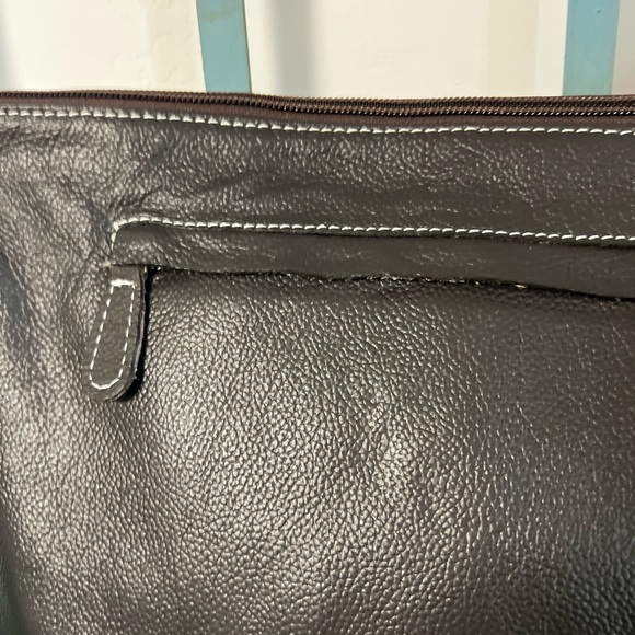 New Bag  Cowhide Red Embossed Leather Cowhide crossbody Tassel Stud Boho Western - Picture 11 of 12